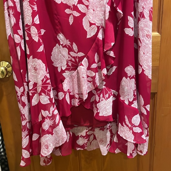 Floral Red Dress - Picture 3 of 5